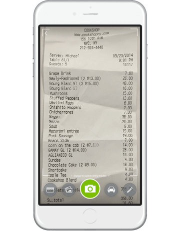 Tallie Mobile Receipt Snap